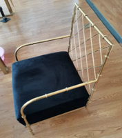 Base de table basse en laiton chromé de luxe, pieds de canapé en métal, cadre de meubles en métal doré pour meubles