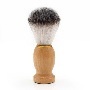 <span class=keywords><strong>Brosse</strong></span> à raser en bois avec poils synthétiques imitation poils de blaireau, <span class=keywords><strong>brosse</strong></span> à <span class=keywords><strong>barbe</strong></span> pour homme avec manche en bois, <span class=keywords><strong>brosse</strong></span> de barbier pour crème à raser humide - Product Image 1