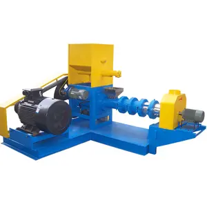 Floating fish feed extruder machine in fish pallet aquatic feed production line dog food making machine