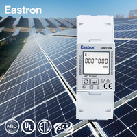 EASTRON SDM230-M Layar LCD Bersertifikasi MID CE untuk Pemantauan Tenaga Surya Meter Listrik Pintar Fase Tunggal 100A Sambungan Langsung