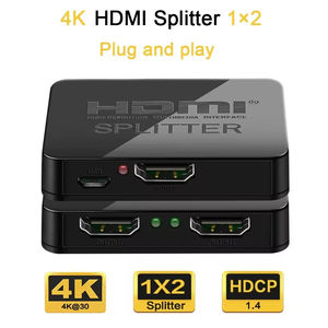 Adaptador Divisor HD-MI 1x2, Conversor HDTV 1 Entrada 2 Salidas, Hub de Audio y Video 4K HD para Xbox, PS4/5, <span class=keywords><strong>DVD</strong></span>, TV, Monitor, Pantalla, Computadora Portátil - Product Image 2