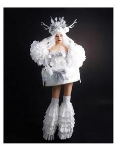 Costume da Spettacolo per Adulti con Luci LED a Forma di Fiocco di Neve per Ballerine di Nightclub, Cantanti DS, Performance Natalizie - Product Image 5