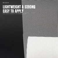 MEIGEER 100cm*16.5m Maille renforcée anti-fissures, toile murale en polyester résistante à la traction pour enduit de ciment extérieur et EIFS