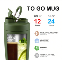 Gobelets à café isolés personnalisés étanches de 350/450ml avec couvercle à double usage, tasses en gros voyage tasse à café en acier inoxydable personnalisée