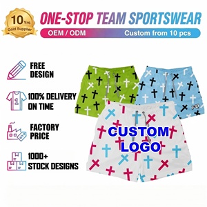 Shorts en maille PURE personnalisés pour le baseball, motif croix, vêtements d'entraînement athlétique, faible MOQ 10 pièces, shorts en maille pour jeunes, shorts décontractés pour l'entraînement - Product Image 1