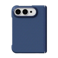 Étui de téléphone magnétique JOYPORODO B357, motif en fibre de carbone, coque en PC, charge sans fil pour iPhone Duo pour la série Samsung