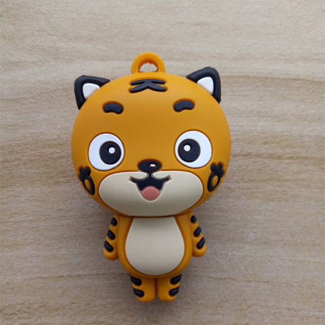 Customized Tiger Shape USB Flash Drive Bulk Animal Shape Pen Drive for Promotional Gifts
