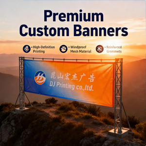 Letrero Personalizado de Poliéster Perforado, Pancarta Ecológica Reutilizable de Gran Tamaño, Pancarta de Tela de Malla para Eventos Empresariales - Product Image 1