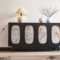 Meuble de rangement de salon de style moderne et luxueux, en bois massif antique, grande capacité, écologique