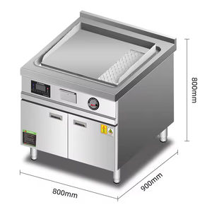 Plancha de Inducción Comercial para Asar Carnes con Control Individual |   Equipo de Cocina para Restaurantes |   Horno para hornear a gas - Product Image 3