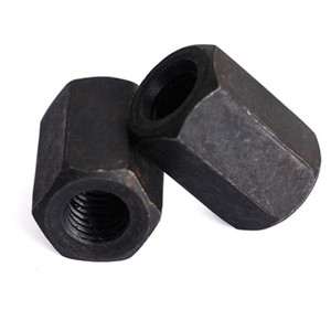 Din 6334 M3 M4 M5 lớp 4.8 <span class=keywords><strong>8.8</strong></span> 10.9 Carbon thép Oxit Đen chủ đề nội bộ dài Hex khớp nối Nut Hex tay áo thùng NUT - Product Image 2