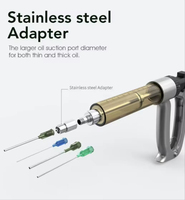 Petite machine de remplissage de liquide semi-automatique en métal avec chauffage à température constante réglable pour huile épaisse, accessoires pour fumeurs