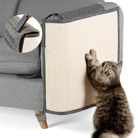 Tapis à gratter pour chat d'angle de canapé mural sans perçage Ensembles de tapis à gratter remplaçables sur mesure