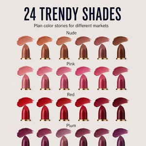 ลิปสติกเนื้อครีมแมตต์แบบส่วนตัว กันน้ำ ติดทนนาน เนื้อเนียนละเอียด สีสันจากแร่ธาตุ รับทำโลโก้ตามสั่ง - Product Image 6