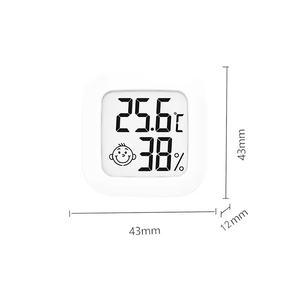 Mini Dijital Termometre Higrometre, Ev Odası Ofisi için Kablosuz İç Mekan LCD Ekranlı Sıcaklık Nem Sensörü - Product Image 4