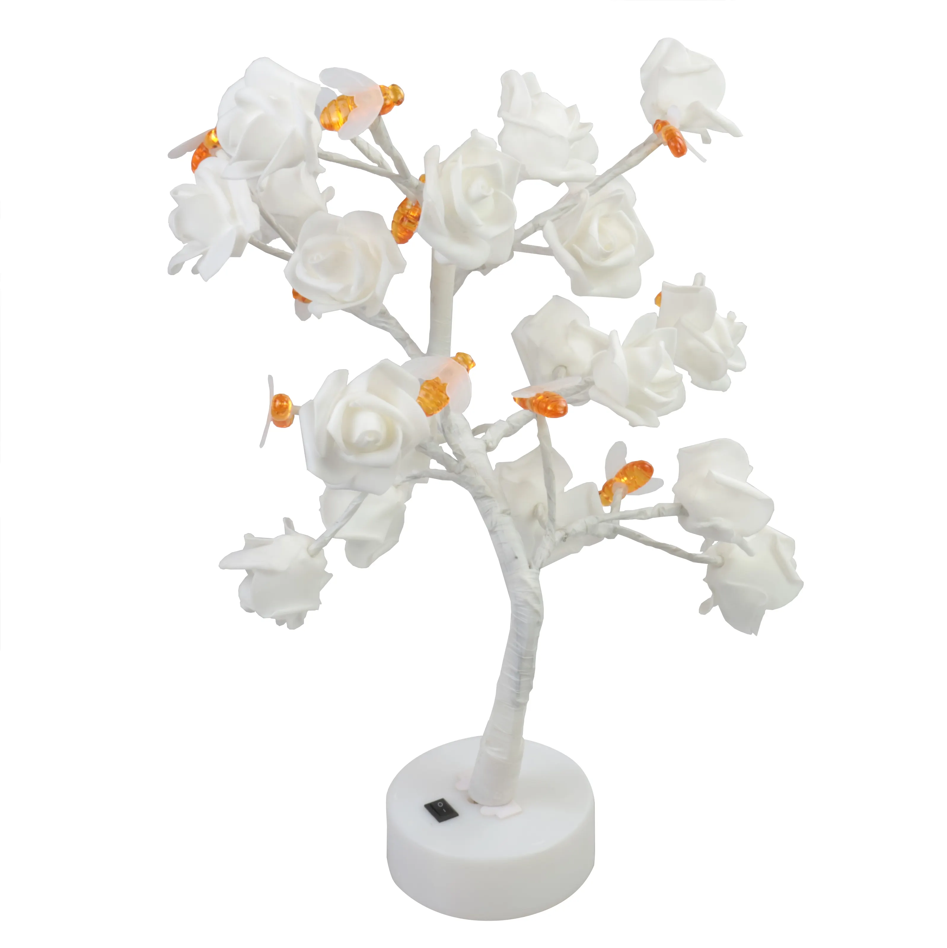 Table Lamp Rose Flower Tree Light Desk Tree Lamp Table Bonsai Tree Lights太陽光イースター