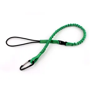 Venta al por mayor seguridad herramienta cordón mosquetón-Gancho de mosquetón para escalada, cuerda elástica retráctil, herramienta personalizada barata