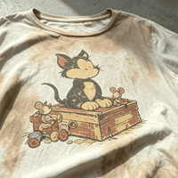 T-shirt personnalisé Ouna Clothing Manufacturer, légèrement translucide, streetwear pour homme, coupe oversize, vintage, effet délavé.