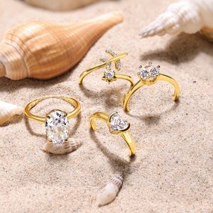 Anillo de Boda Brilliance, Plata de Ley 925, Circonita Cúbica 5A 8A, Anillo de Compromiso, Anillo de Promesa, Anillos Finos de Moda para Mujer - Product Image 4