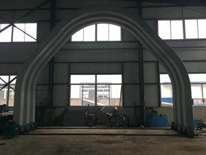 LS1000-680 mesin gabungan sekrup atap lengkungan pembengkokan lini produksi bangunan Quonset - Product Image 6