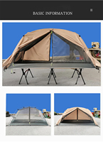 Lit de camping extérieur personnalisé, imperméable, ultraléger, portable, pliable, tente-lit pour 1-2 personnes, double couche, hors sol