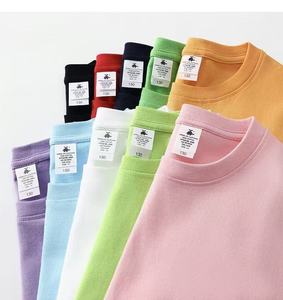 Children High Quality 100% Cotton Blank Custom logo T-shirt Casual Heavyweight Toddler Kids Boys t Shirt - Product Image 2