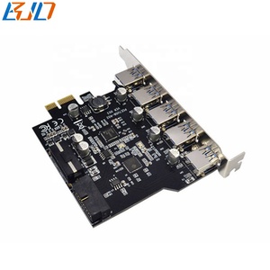 5 <span class=keywords><strong>USB</strong></span> <span class=keywords><strong>3.0</strong></span> type-một kết nối + 19pin ổ cắm để <span class=keywords><strong>PCIe</strong></span> 1x PCI-E <span class=keywords><strong>X1</strong></span> Adapter mở rộng riser thẻ với Molex 4pin điện - Product Image 4