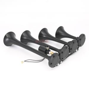 Kit de klaxon de train à double tension <span class=keywords><strong>12V</strong></span>/24V-4 trompettes 150dB Super Loud pour camions, voitures, SUV, bateaux (résistant aux intempéries) - Product Image 2