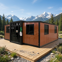 Conteneur habitable extensible de 30 pieds du fabricant, module d'habitation autonome détachable, véranda pour invités, certifié ISO CE WaterMark