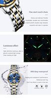 Pour OLEVS 6608 luxe squelette Tourbillon Phase de lune montre-bracelet nouvelles montres automatiques en acier inoxydable montre mécanique jour ovale