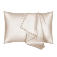 Taie d'oreiller rectangulaire en satin tissé super doux de luxe, fermeture à rabat, pour cheveux et peau, usage domestique et hospitalier, vente en gros