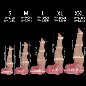 Venta al por mayor: Juguetes sexuales de silicona líquida impermeables de alta resistencia con forma de pierna y pie realistas, plug anal de fantasía, varios tamaños. - Product Image 4