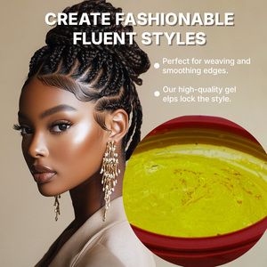 Dernier produit Gel pour les <span class=keywords><strong>cheveux</strong></span> de bébé lisses pour femmes sans flocons blancs Gel coiffant à tenue ferme et forte - Product Image 2