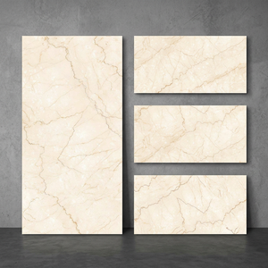 กระเบื้องพอร์ซเลนลายหินอ่อนสีเบจไอวอรี่ Perlino ขนาด 24x48 นิ้ว ผิวขัดเงา สำหรับปูพื้นและผนังในโครงการตกแต่งภายในสุดหรู - Product Image 1