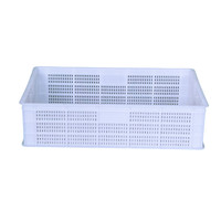 Caisse à légumes en plastique HDPE personnalisée, durable, recyclable, empilable et ventilée pour conteneurs et bacs de rangement en plastique