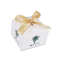 Boîte à bonbons de mariage, boîte cadeau, modèle minimaliste à la mode, ruban, petite boîte carrée, vente chaude