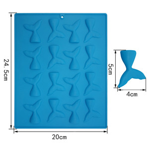 Custom DIY Mermaid Tail Silicone <b>Jelly</b> Candy Mold for Gummies and Cake Tools - Product Image 4