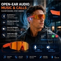 Gafas Deportivas Inteligentes con IA V06 con Cámara 2K, Antivibración, Control Táctil, Carga Magnética, PC Ultra Resistente para Ciclismo