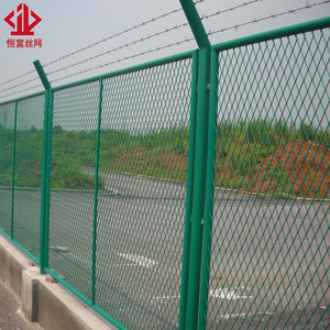 Clôture en treillis métallique Hengfu, forme diamant, acier galvanisé, revêtement en poudre, garde-corps pour autoroute - Product Image 1