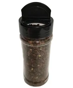250毫升厨房食品翻盖瓶塑料宠物药草和香料胡椒盐摇瓶罐