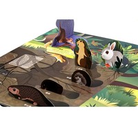 Libro Pop-up de Cartón Ecológico con Tapa Dura y Logotipo Personalizado, Muestra Gratuita, con Color Personalizado para el Aprendizaje y la Diversión de los Niños