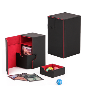 MIO 100 + Logo personnalisé Pu Card TCG Deck Box Ultimate Guard Graded Plastic pour Commander <span class=keywords><strong>Yugioh</strong></span> Vault Drawer for Storage <span class=keywords><strong>Play</strong></span> - Product Image 3