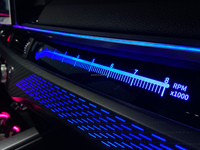 Autowellus - Luz Ambiental de 64 Colores con Efecto de Sinfonía para Audi A4 2017-2024, Diseño para Puerta, Tablero, Consola, Lámparas LED