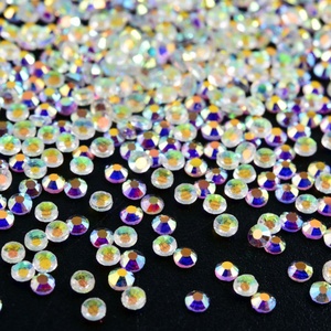 OLeeya Promotion Strass thermocollants en verre, couleurs blanches, de bonne qualité, avec colle forte pour vêtements - Product Image 3