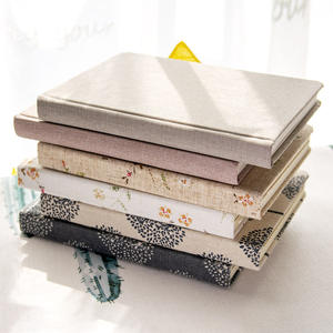 Carnet de notes en tissu de lin, couverture rigide, personnalisable avec logo, format A4 A5 - Product Image 1