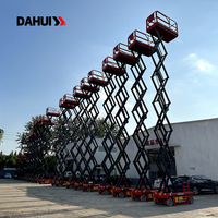 Nouvelle plateforme élévatrice à ciseaux électrique mobile hydraulique alimentée par batterie 4-14m pour la construction