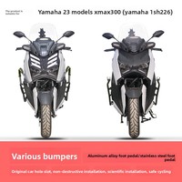 Nouvelles barres de protection latérales anti-chute pour moto 23 XMAX300 en acier au carbone, acier inoxydable et alliage d'aluminium