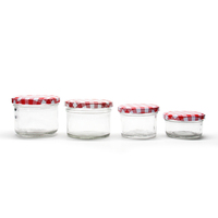 8oz 250ml Wide Mouth Glass Mason Jar With Screw Cap Glass Jam Peanut Butter Jar