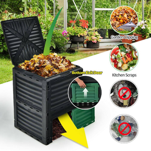 450L Large 118 Gallon Large Capacity Easy Assemble Degradable Plastic <strong>Composting</strong> <strong>Barrel</strong> Outdoor Garden <strong>Compost</strong> Bin - Product Image 5
