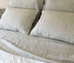 100% Stone Washed French Linen / Flax <strong>Bedsheets</strong> / Bedding Set - Product Image 4